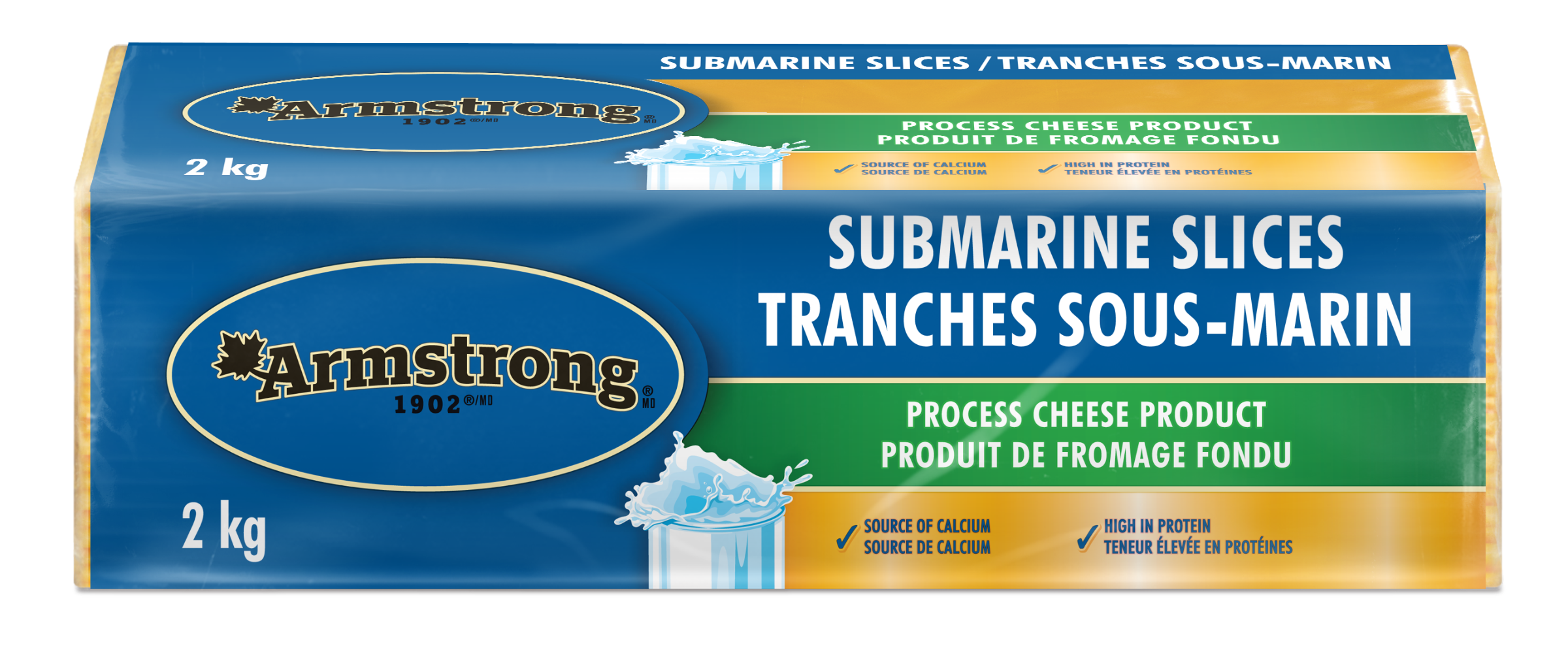 cheese submarine ribbon sliced 2/2kg