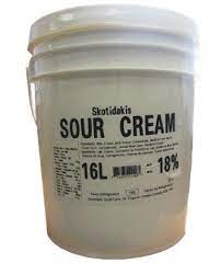 sour cream 18% 16l