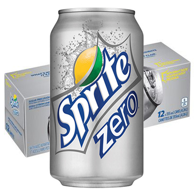 sprite zero cans 12/355ml