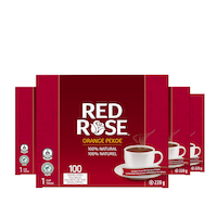 the red rose (1 tasse) envelopper individuel 10/100