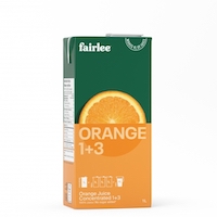 fairlee orange juice 12/1l 100% pure 3+1 12 x 1l