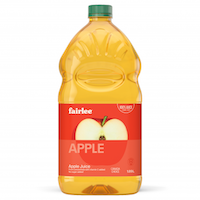 unsweetened apple juice 6/1.89l