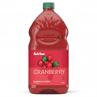 unsweetened cranberry juice cocktail 6/1.89l