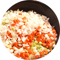 mirepoix mix (carrot, onion, celery diced) 6/2kg