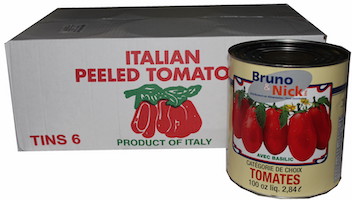 tomate pelee italienne avec basilique 6/100oz