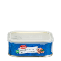 anchovy fillet 368gr in veg oil 24/cs