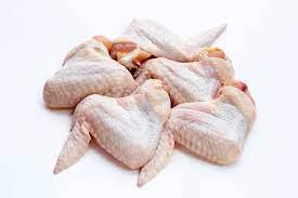 raw chicken wings plain 4/10lbs