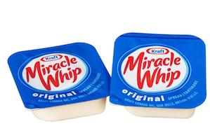 miracle whip portions salad dressing 200/18gr