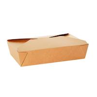 take out food container kraft  no 2 7.75 x 5.5x 1.85 200/cs