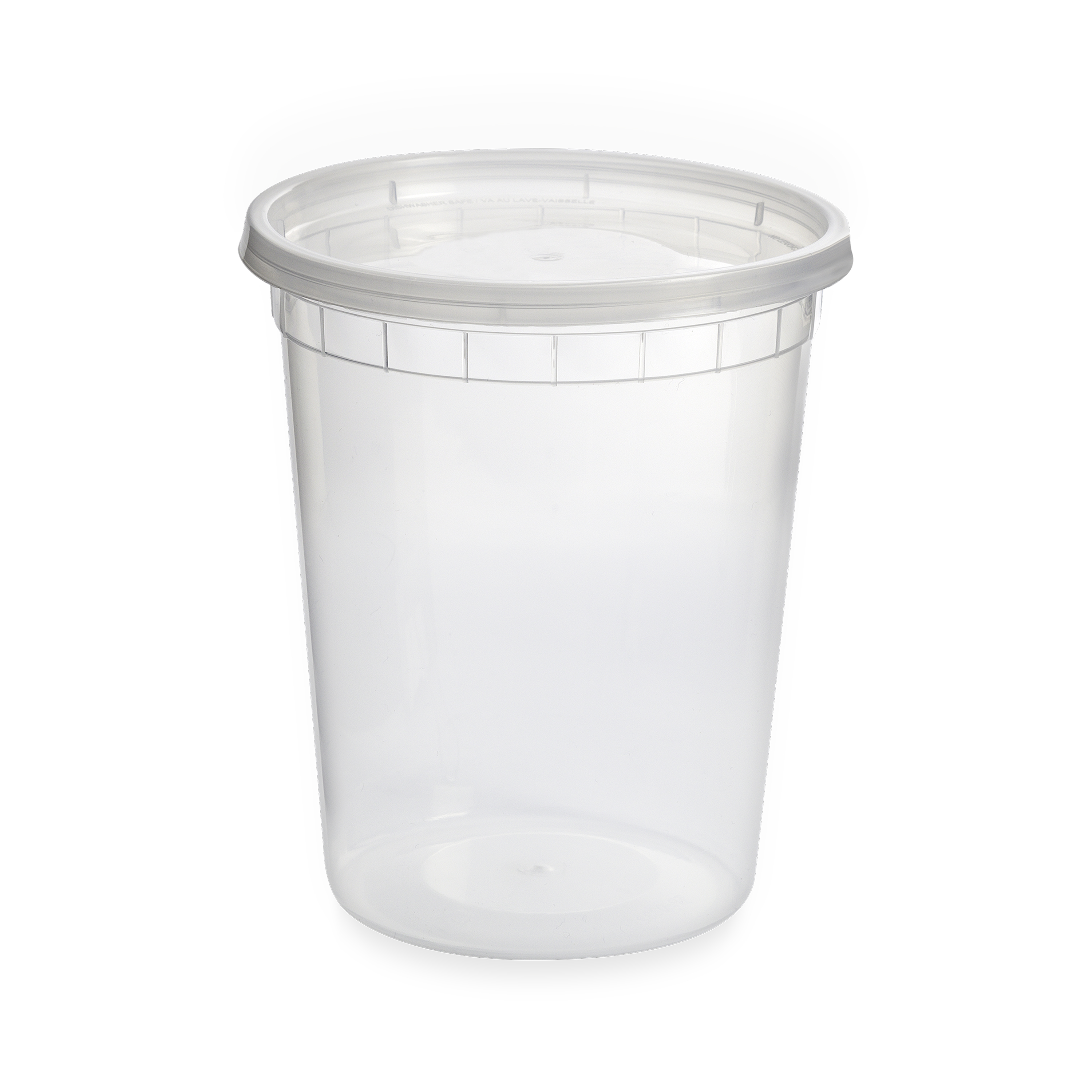 container 32oz clear combo with lids 240/set 240/cs