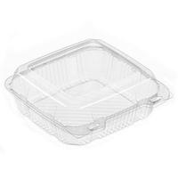 clear clam shell container 8x8 300/cs