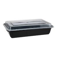 27oz white container/lid combo rectangle150/150 150/cs