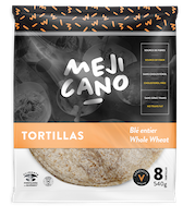 tortilla flour whole wheat 10’’ 6/12pk