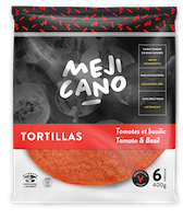 tortilla 12'' tomato/basilique 10/6