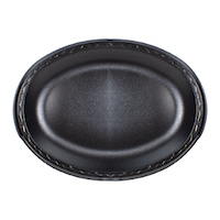 oval plate bagasse 9x11’’ 500/cs