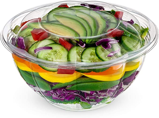 clear bowl with lid 32oz 150/cs
