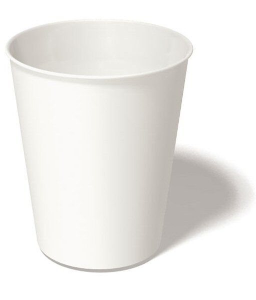 white coffee cardboard cup 12oz 1m/cs