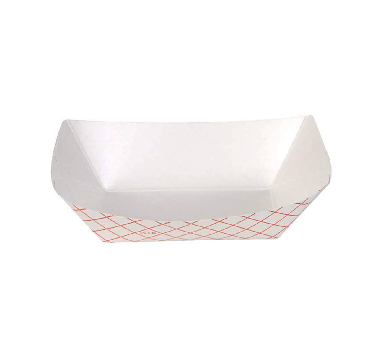 dixie polycoated paper food tray 1/2 lb 1000/cs