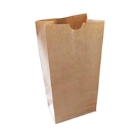 brown paper bag 6 1/4x 3 3/16 x12 13/16-23lb #8 500/pk
