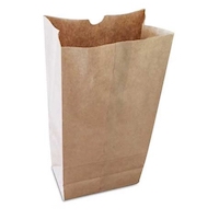 brown paper bag 6 9/16x 4 1/16 x13 3/16-27lb #10 500/pk