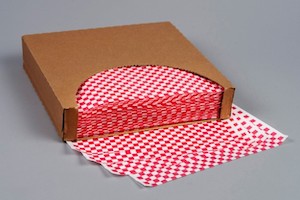 red checkered basket liner 12x12 2m