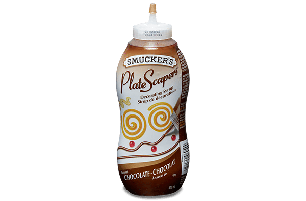 sauce chocolate plate scapers 12/420ml