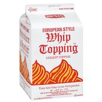european whipped cream 4/4kg