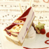 raspberry white chocolate cheese cake 2/14pc