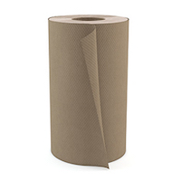 brown industrial hand paper roll kraft 8'' 205' 24/205'