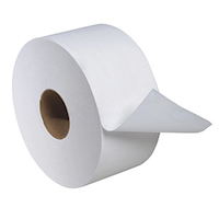 papier toilet mini jrt 2 plis 12/cs