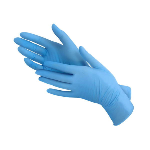 gloves nitrile blue x-large  100/pk powder free 10/cs
