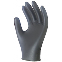 black nitrille gloves medium 100/pk 10/cs