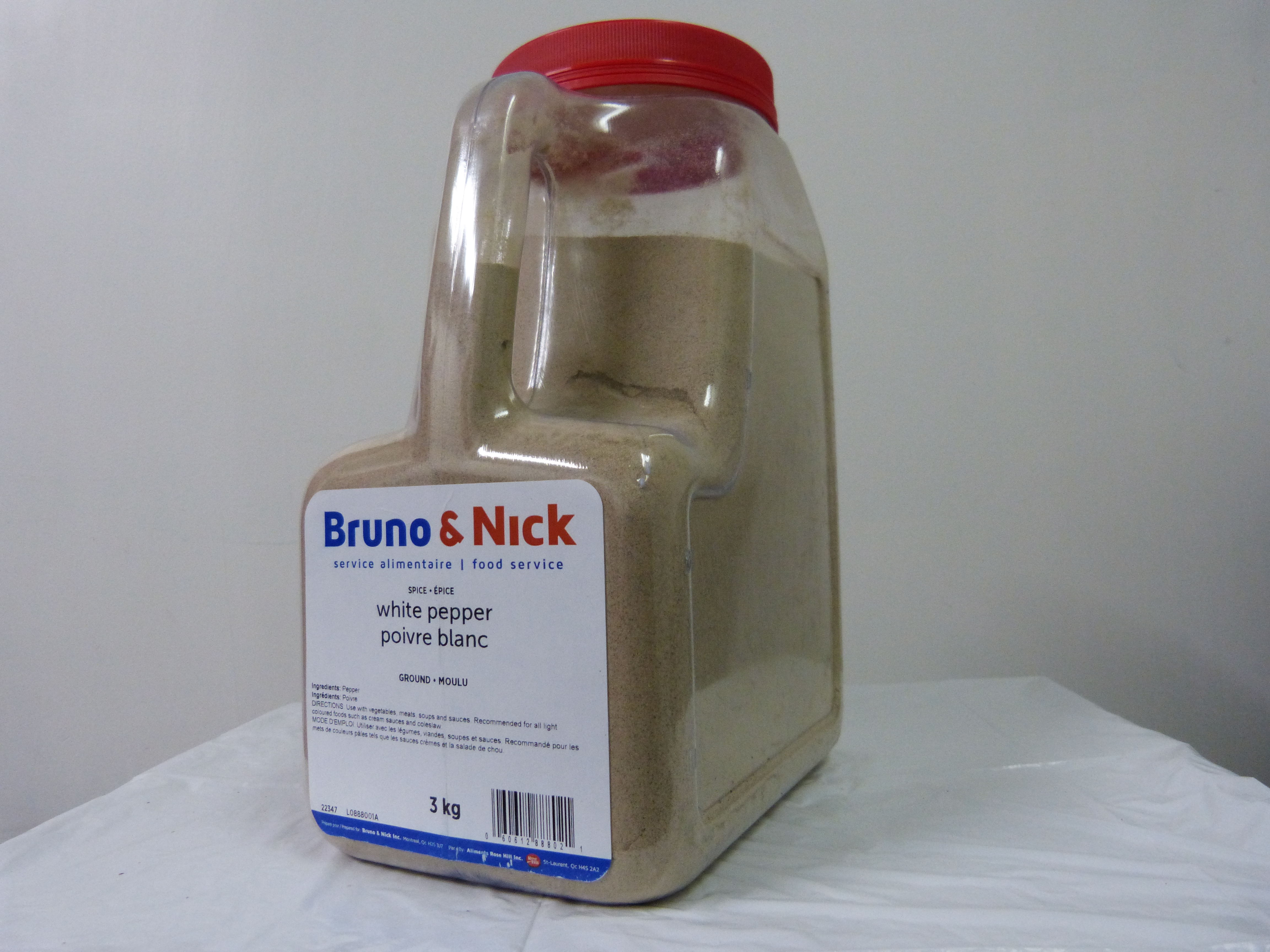 poivre blanc moulu 3kg