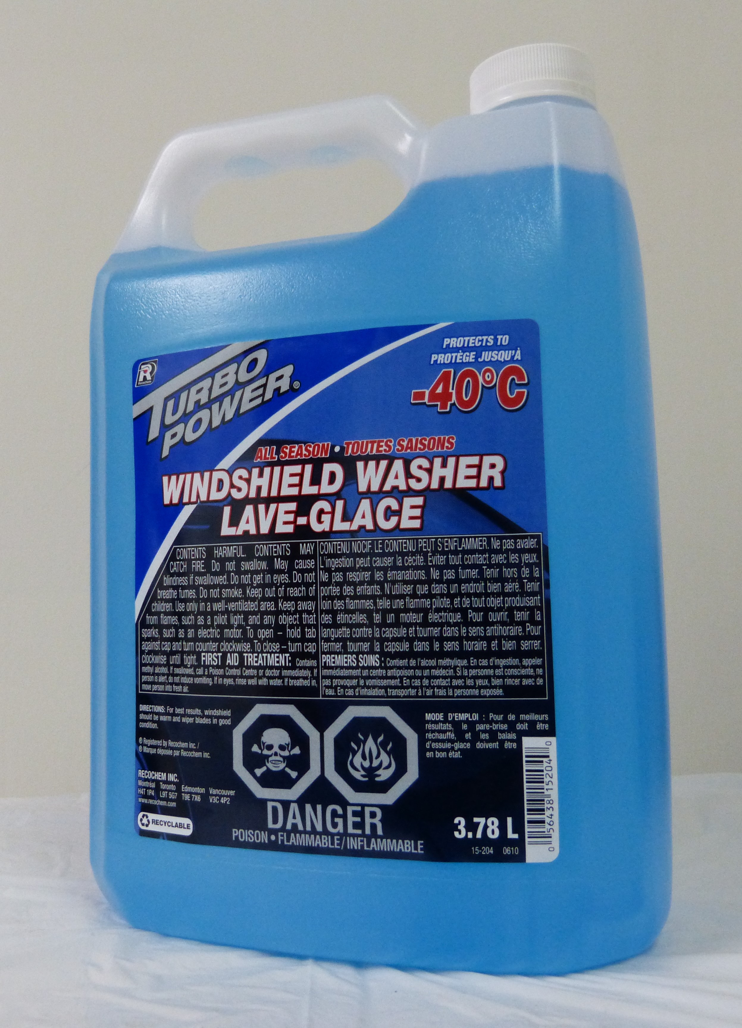 windshield washer fluid 4/3.78l