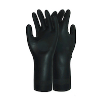 black heavy duty gloves x pr